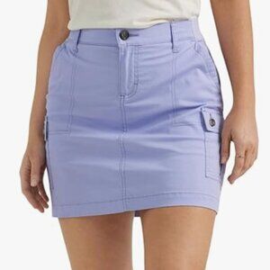 NWT Lee womens Ultra Lux Comfort With Flex-to-go Cargo Skort, iris